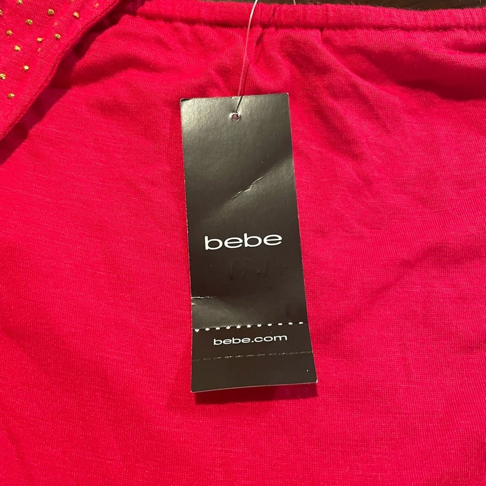 Bebe red halter top